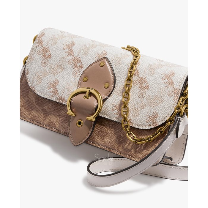 BEAT CROSSBODY CLUTCH IN SIGNATURE CANVAS WITH HORSE AND CARRIAGE PRINT