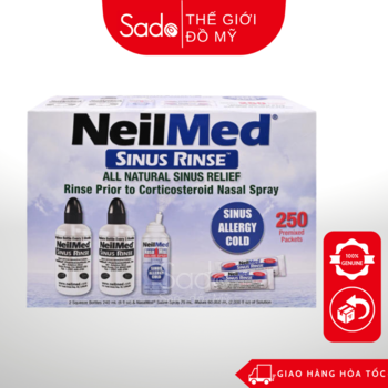 NeilMed Sinus Rinse - Bộ dụng cụ rửa mũi cho người lớn