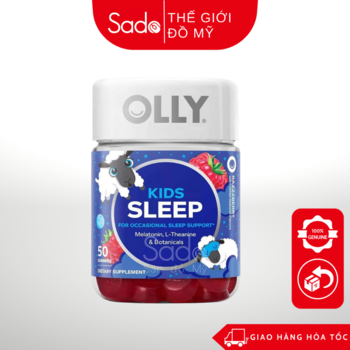 Kẹo dẻo giúp bé ngủ ngon Olly Kids Sleep 50 Gummies ( cho bé )