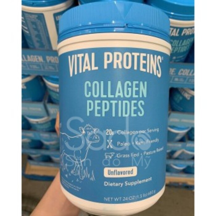Collagen thủy phân Vital Proteins Collagen Peptides Unflavored loại 680g