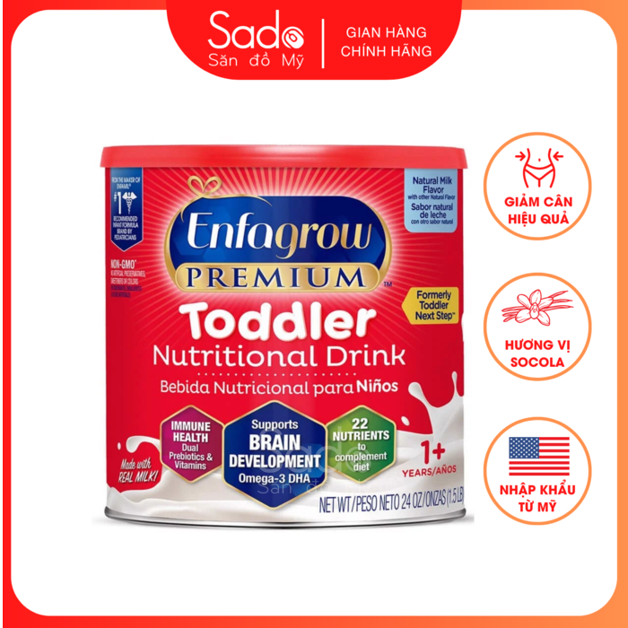 Sữa Enfagrow Premium Toddler Nutritional 680g (Trẻ em từ 01 đến 03 tuổi)